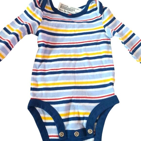 Multi-Brand Onesies Set Of Three Multi-Colored Stripes Sz 3 - 6 Mos - Picture 5 of 14